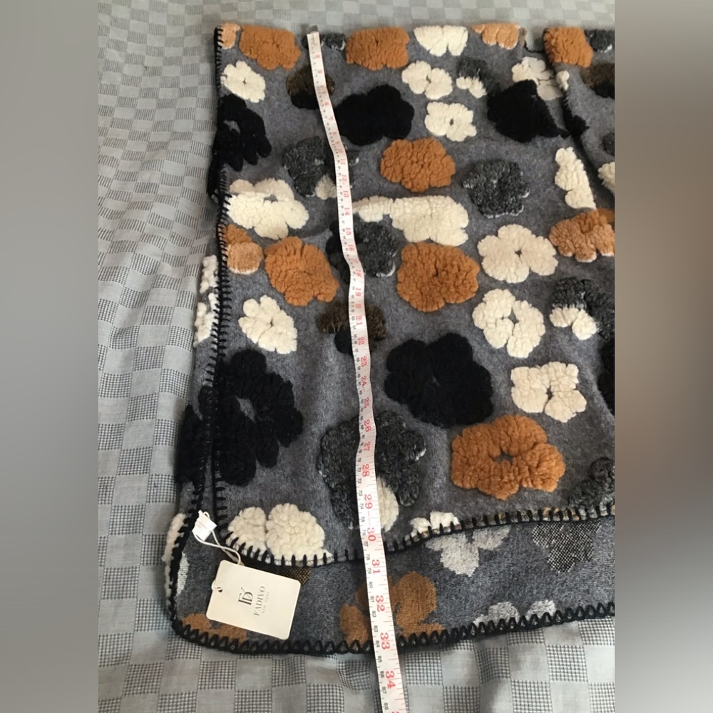 Puffy Floral open poncho - Picture 9 of 10